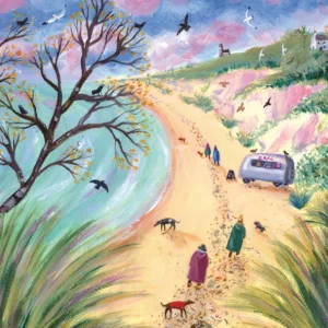 Beach Café Greeting Card