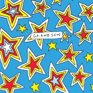 Stars Grandson Birthday Card