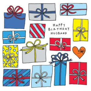 Presents Husband Birthday Card