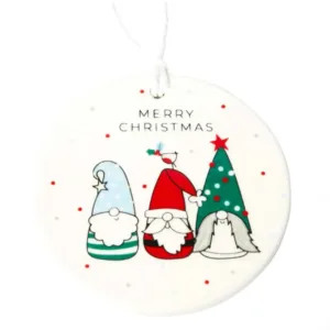 Gonks Ceramic Hanging Christmas Decoration