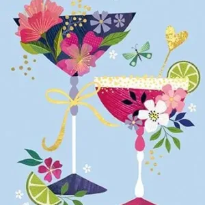 Cocktails Birthday Card