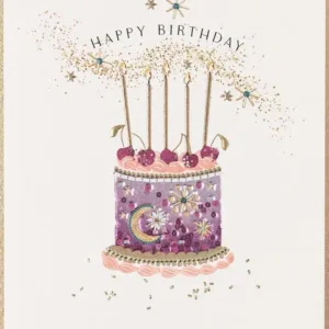 Cherry Cake Birthday Card