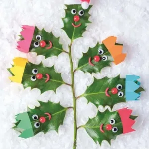 Holly Tree - Personalised Christmas Card