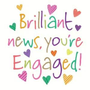 Brilliant News Engagement Card