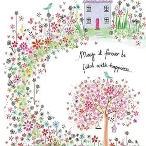 Filled with Happiness New Home Card