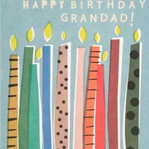Candles Grandad Birthday Card