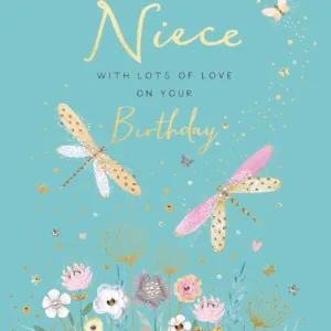 Dragonflies Niece Birthday Card