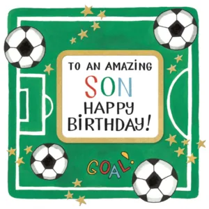 Football Son Birthday Card
