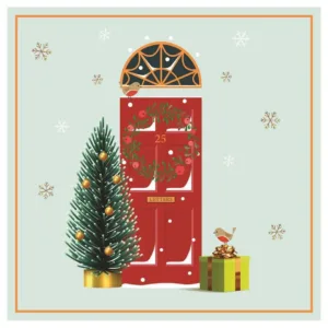 Christmas Time Door - Personalised Christmas Card