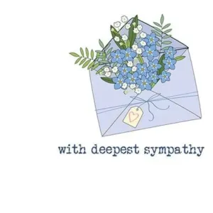 Blue Envelope Sympathy Card